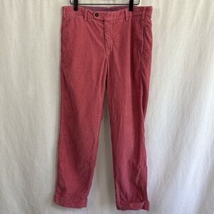 Sid Mashburn Pink Corduroy Sid Sport Trouser Pants Golf Preppy Mens Sz 32 Italy